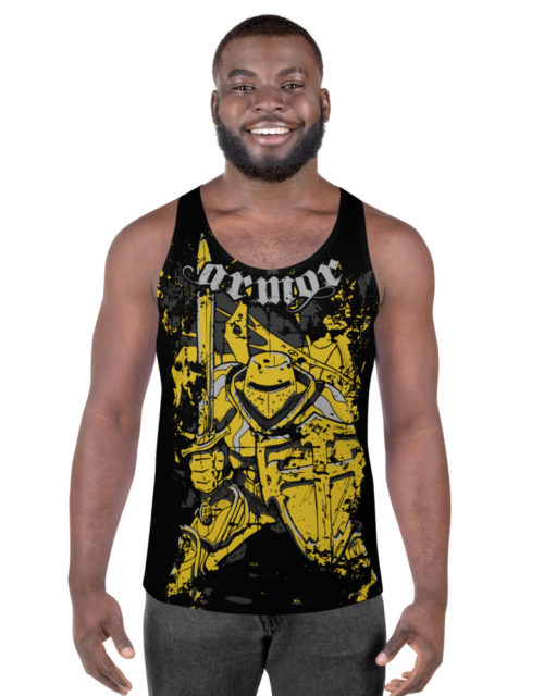 Men's Yellow Armor of God All Over Print Christian Tank Top