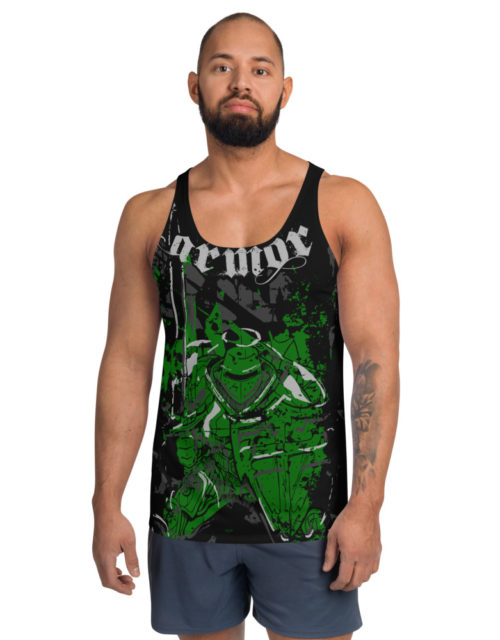 Men's Green Armor of God All Over Print Christian Tank Top