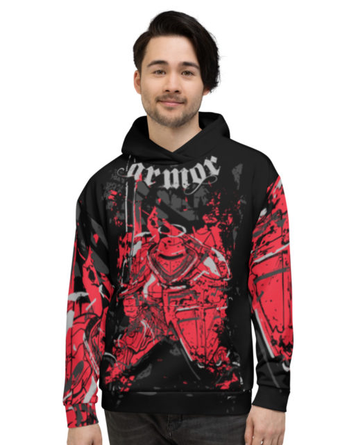 Armor of God Ephesians 6:12 Covered In The WORD All Over Print Christian Hoodie